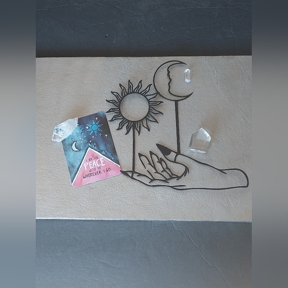 Mystical Celestial Balance Moon Sun Witchy Wall Art Hanging Home Decor/Accent - Picture 4 of 9